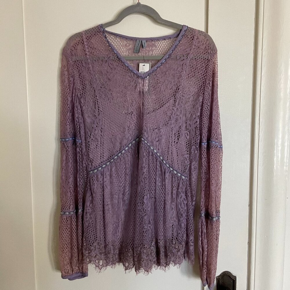 Bl^nk London Purple Lace Top - NWT
